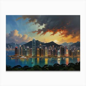 Hong Kong City 2 Canvas Print