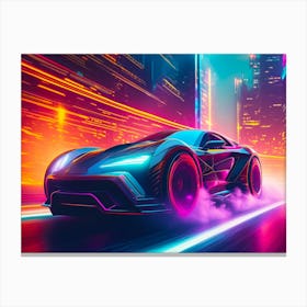 Futuristic Car 2 Canvas Print