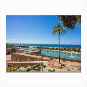 View From The Cathedral In Mallorca Canvas Print