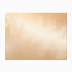 Abstract Beige Watercolor Wash Canvas Print