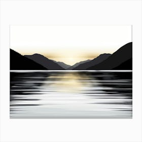 Sunset Over Lake 1 Canvas Print