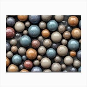 Marble Spheres Canvas Print