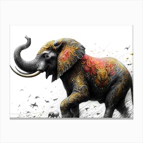 Wild Animal Illustration 18 Canvas Print