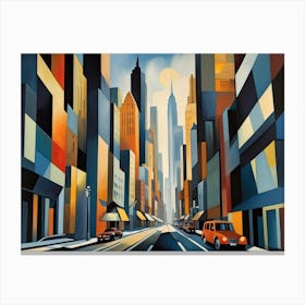 City Cubism  Canvas Print