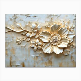 Beautiful 3d Flower 1 Canvas Print