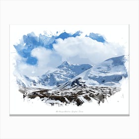 Mt Amnye Machen, Qinghai, China Canvas Print