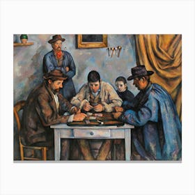The Card Players (ca. 1890–1892), Paul Cézanne Canvas Print