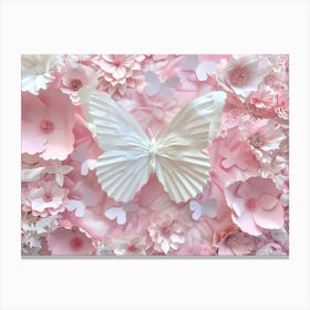 Paper Butterflies 2 Canvas Print