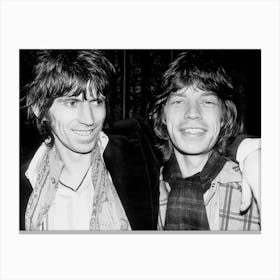 Keith Richards And Mick Jagger, 1977 Canvas Print