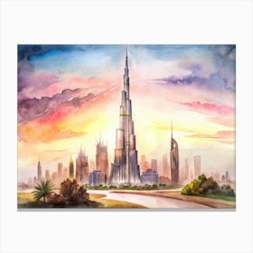 Burj Khalifa Canvas Print