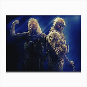 Light Of Heroes ― Blackbeard & Valkyrie Rainbow Six Siege Operation Canvas Print