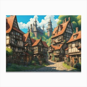 Fantasy Town Canvas Print