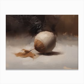 An Acorn Oil Painting 7 Canvas Print