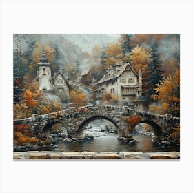 Autumn Village 2 Canvas Print