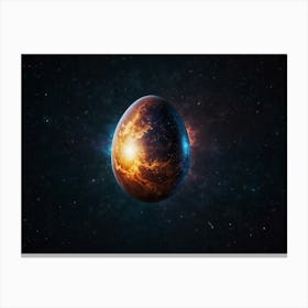 Space Egg Canvas Print