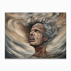 Man'S Face Canvas Print