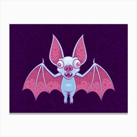 Albino Vampire Bat Canvas Print