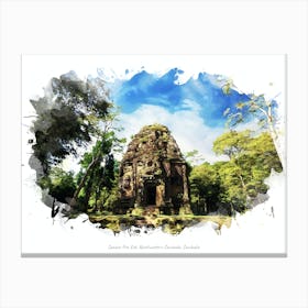 Sambor Prei Kuk, Northwestern Cambodia, Cambodia Canvas Print