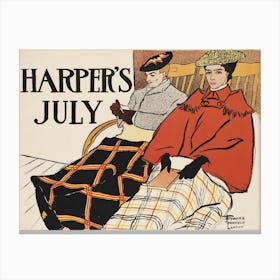 Harper's July, Edward Penfield Canvas Print