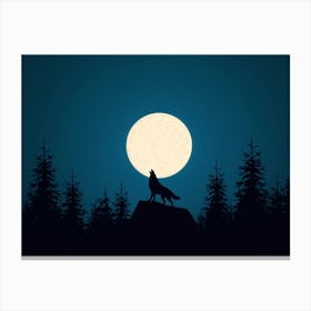 Howling Wolf 2 Canvas Print