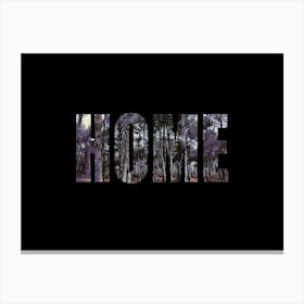 Home Poster Forest Collage 4 Canvas Print