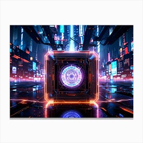 Futuristic City 7 Canvas Print