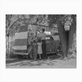 Untitled Photo, Possibly Related To Decorating A Car For The Fourth Of July Parade, Vale, Oregon By Russell Lee Canvas Print