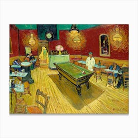 The Night Café) (1888), Vincent Van Gogh Canvas Print