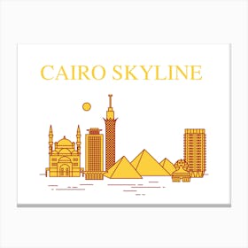 Cairo Skyline Canvas Print