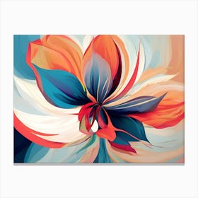 Abstract Flower Painting 10 Canvas Print