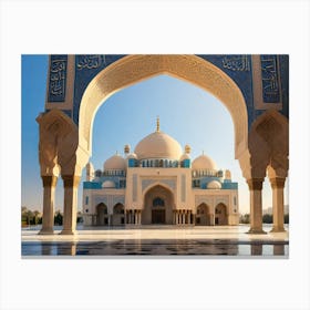 Islamic Mosque In Abu Dhabi Canvas Print