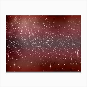 Petal Pink Shining Star Background Canvas Print