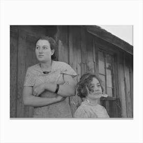 Untitled Photo, Possibly Related To Two Children Of John Scott, A Hired Man Living Near Ringgold, Iowa By Russell Lee Canvas Print