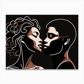 Couple together 1 Canvas Print