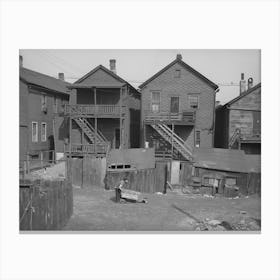 Rear Of Apartments, Chicago, Illinois By Russell Lee Canvas Print