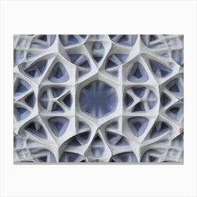 Intricate 3d Geometric Seamless 2 Canvas Print