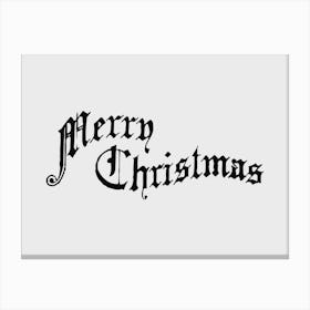 Vintage Merry Christmas Sign Canvas Print