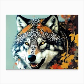 Wolf Painting 35 Canvas Print