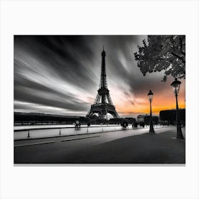 Sunset In Paris 9 Canvas Print