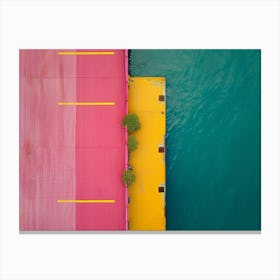 Pink And Yellow Canvas Print