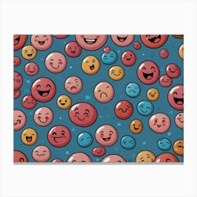 Smiley Faces Canvas Print