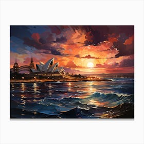 Sunset In Sydney 1 Canvas Print