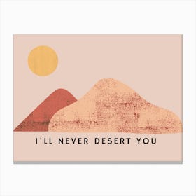 Desert Love Canvas Print