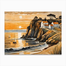 European Coastal Painting (70) Canvas Print