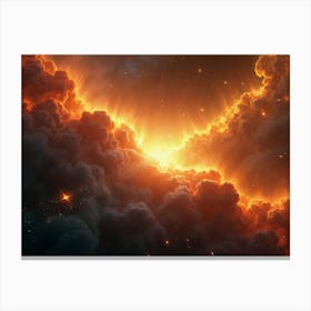 Infernos Awakening. Cloud Star Sky Canvas Print