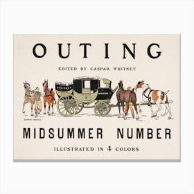 Outing Edited By Caspar Whitney, Edward Penfield (2) Canvas Print
