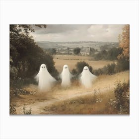 Ghosts In The Field Canvas Print