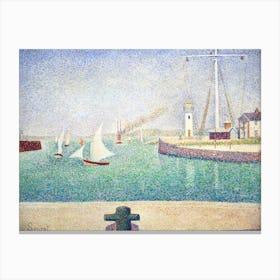 Entrée Du Port D Honfleur (1886), Georges Seurat Canvas Print