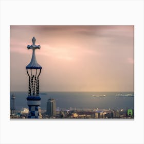 Barcelona Skyline 20191025 48pub Canvas Print