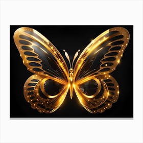 Golden Butterfly 86 Canvas Print